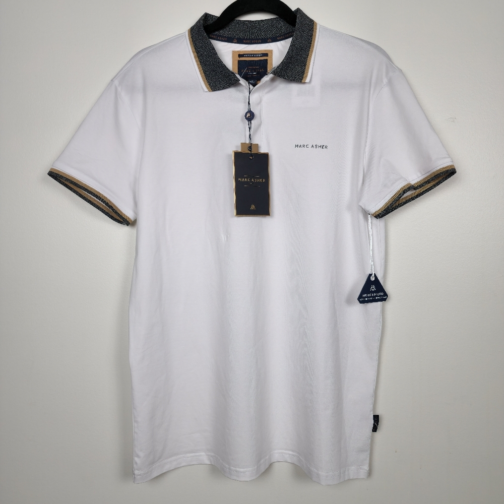 Marc Asher White Polo Shirt